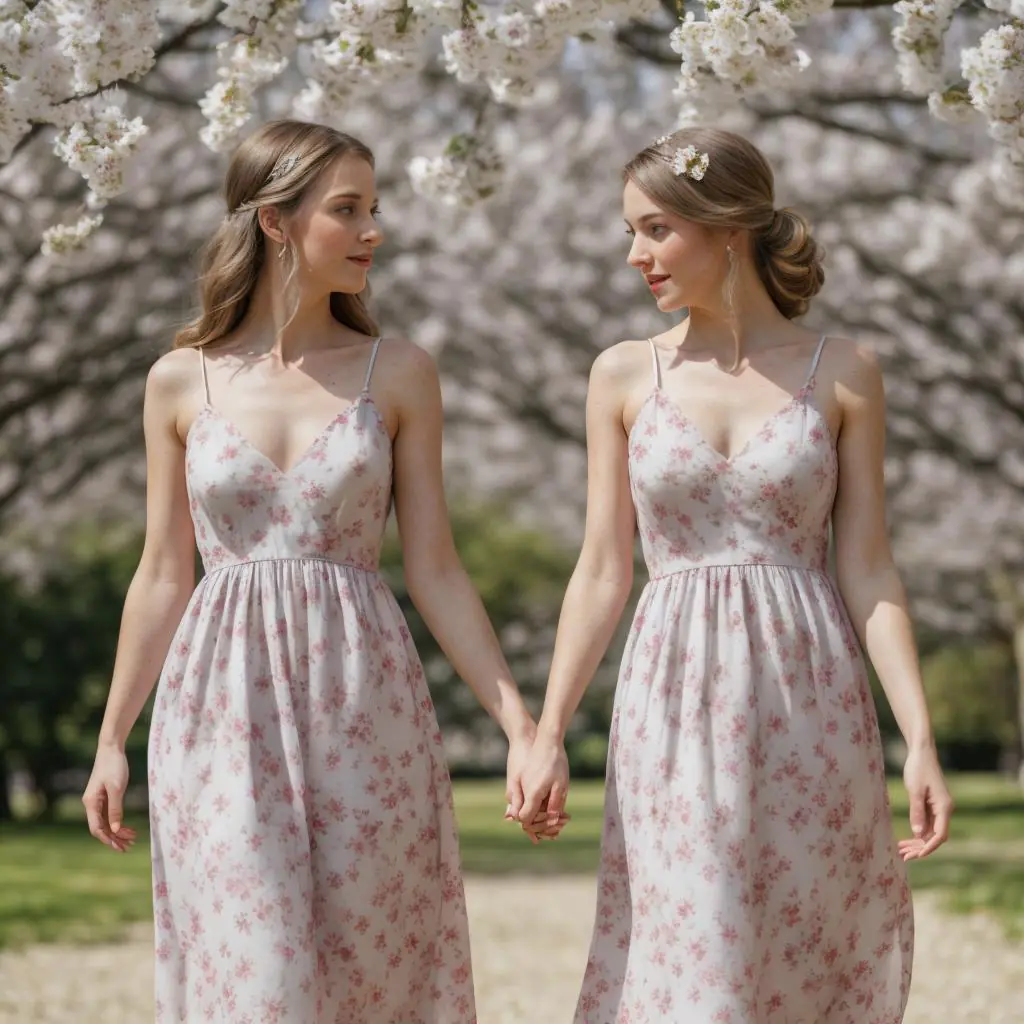 trendy floral maxi dress